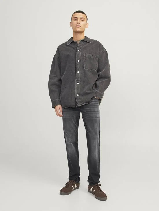 JACK & JONES Glenn Fox slim fit - heren jeans - zwart denim