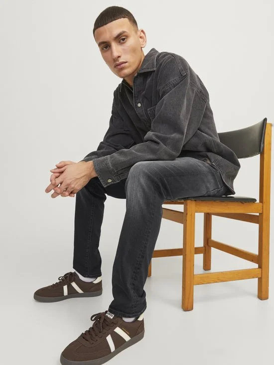 JACK & JONES Glenn Fox slim fit - heren jeans - zwart denim