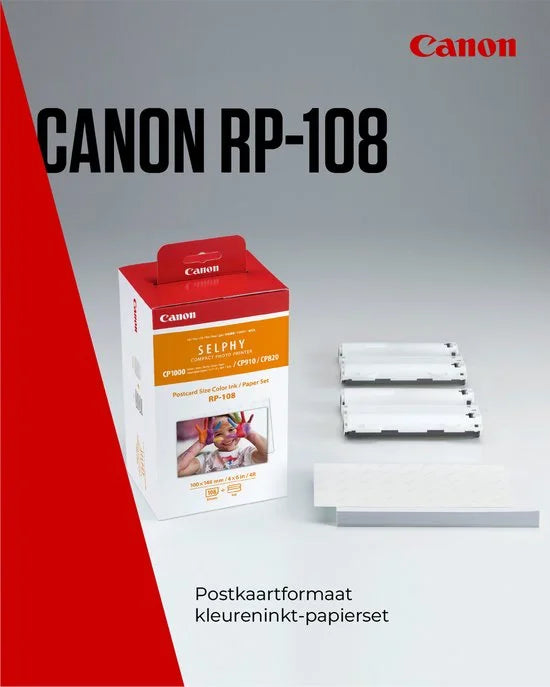 RP-108 - Inktcartridge / Kleur + 108 papiersheets