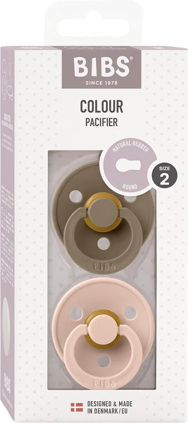 Fopspenen - 6-18 mnd, T2 (Dark Oak & Blush)