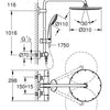 GROHE Euphoria XXL 310 Douchesysteem- regendouche - Ã¸ 31cm - met thermostaatkraan - sunset gold (mat brons) - 26075DL0
