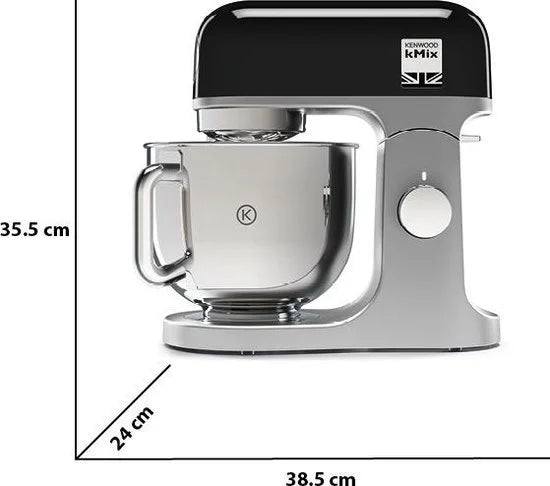 Kenwood kMix KMX750BK - Keukenmachine - Zwart - 1000 Watt - Stijlvol design