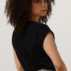 CC Heart Basic V-neck Tshirt Tops & T-shirts Dames - Shirt - Zwart - Maat M