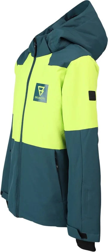 Brunotti Strokersy-S Jongens Wintersport Ski Jas - Groen -