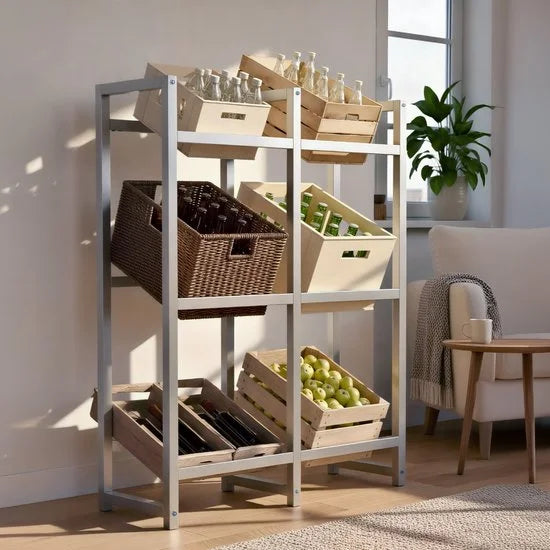 CLP Stack Krattenrek - Zwaar - roestvrij staal 116x91x31 cm