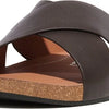 Fitflop Iqushion Leather Cross Slippers Bruin EU 44 Man