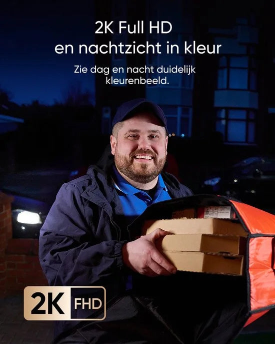 eufy Security E340 Video Deurbel – Video Doorbell - Dual-Cam technologie, 2K Full HD-resolutie, kleur nachtzicht, AI-pakketdetectie, geen maandelijks