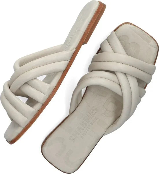 Shabbies 170020249 Slippers - Dames - Wit - Maat 38