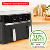 Tefal Easy Fry Dual XXL & Grill EY905B - Dubbele Airfryer - 8.3L - Dubbele Mand - Grillfunctie - XXL Capaciteit