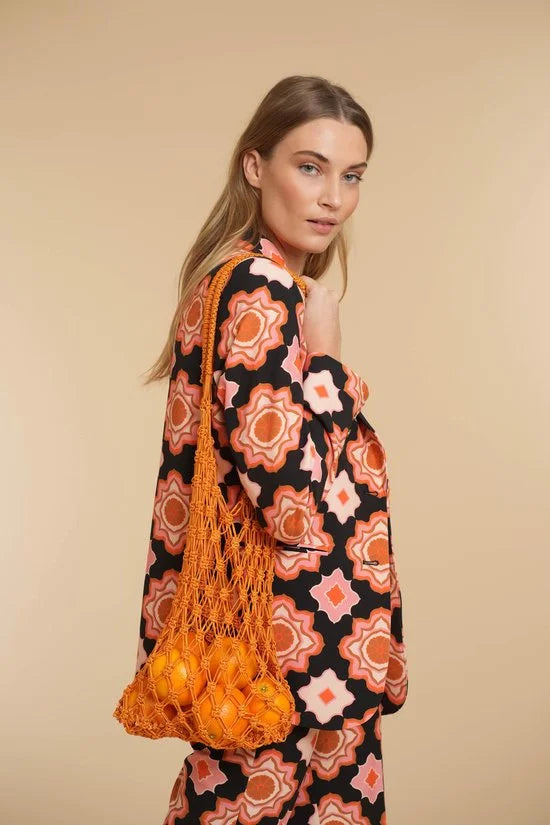 Geisha Blazer Blazer 45050 32 Orange/pink/black Dames Maat - XS