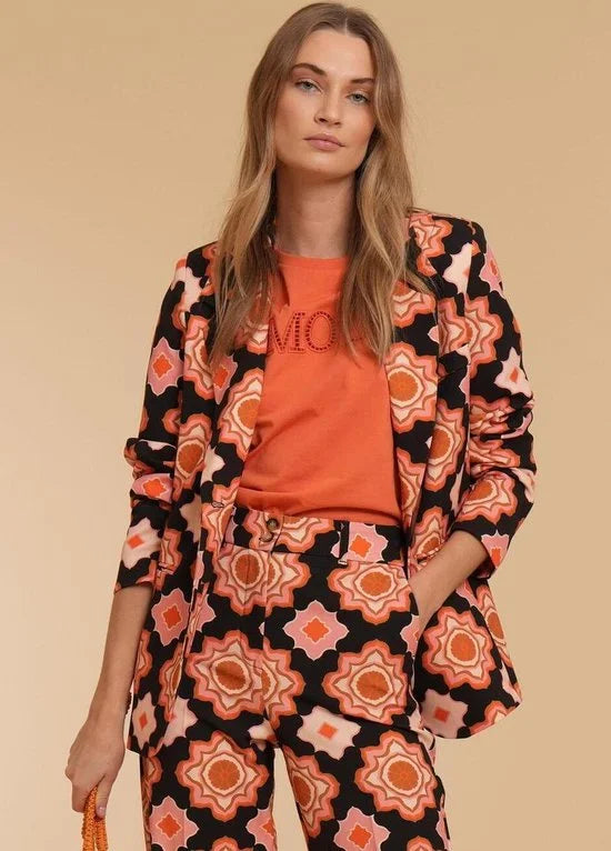 Geisha Blazer Blazer 45050 32 Orange/pink/black Dames Maat - XS