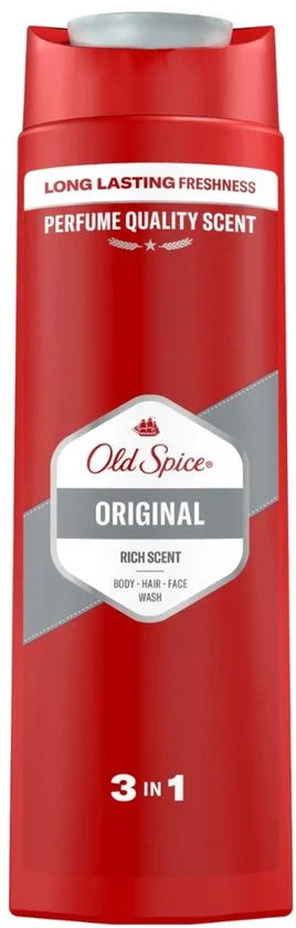 Old Spice - Original - Douchegel 3-in-1 - Reinigt, Verfrist & Verzorgt - 400 ml - Voordeelverpakking - 2 stuks