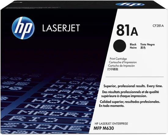 HP 81A (CF281A) zwart 10.500 pagina's | Tonercartridge | Nieuw