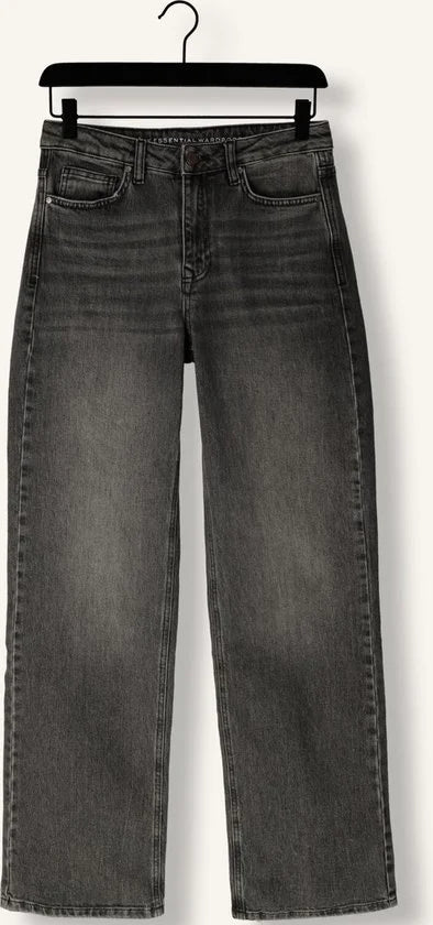 My Essential Wardrobe 35 The Louis 139 High Wide Y Jeans Dames - Broek - Donkergrijs - Maat 32/34