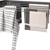 Wasophoogte® Wanddroogrek - Wandmontage Droogrek - Inklapbaar Droogrek - Muurdroogrek - Wasrek hangend - 100cm - 6m Drooglengte - Zwart