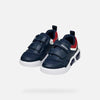 GEOX ILLUMINUS TIENERS Sneakers - MARINEBLAUW/ROOD - Maat 29