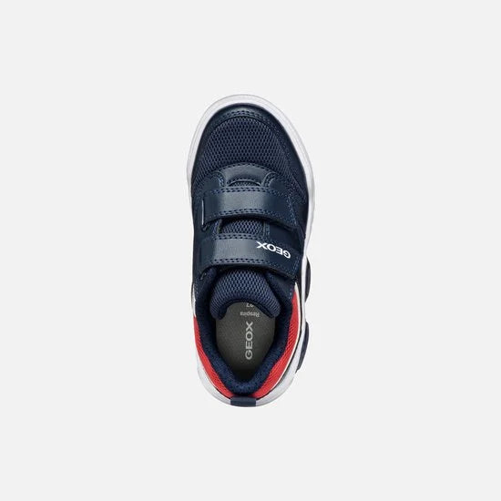 GEOX ILLUMINUS TIENERS Sneakers - MARINEBLAUW/ROOD - Maat 29