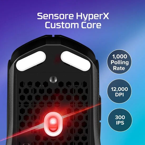 HP HyperX Pulsefire Haste 2 Core Wls - gaming muis (zwart/zwart)