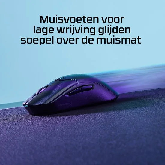 HP HyperX Pulsefire Haste 2 Core Wls - gaming muis (zwart/zwart)