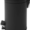 V-Part - Pedaalemmer 5 liter - Steel - zwart - Prullenbak