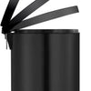 V-Part - Pedaalemmer 5 liter - Steel - zwart - Prullenbak