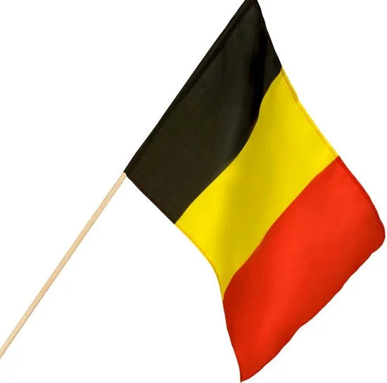 Boland - Polyester zwaaivlag België - Voetbal;Landen - Rode duivels - Belgie - Voetbal