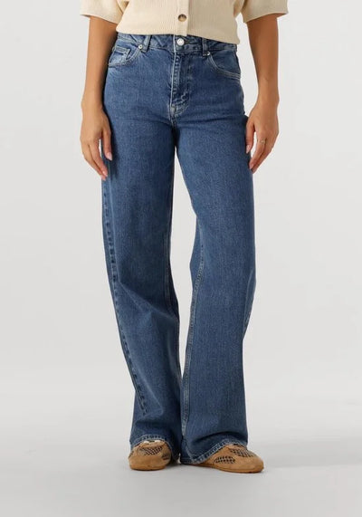 SELECTED WOMEN Slfwide Bea-kori Mw Jeans Jeans Dames - Broek - Blauw - Maat 32/32