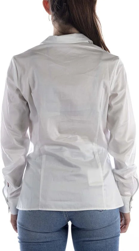 Guess Ls Cate Wit Overhemd - Streetwear - Vrouwen