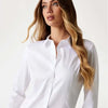 Guess Ls Cate Wit Overhemd - Streetwear - Vrouwen