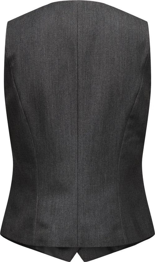 Only Gilet Onliris-hattie Waistcoat Tlr Noos 15331287 Dark Grey Melange Dames Maat - 40