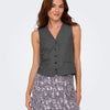 Only Gilet Onliris-hattie Waistcoat Tlr Noos 15331287 Dark Grey Melange Dames Maat - 40