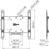 PFW 4210 muurbeugel 106,7 cm (42'') Zwart