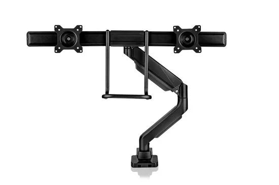 Swing Dubbel Monitorarm zwart