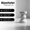 Mica Decorations Luna Bijzettafel - H46 x Ø32 cm - IJzer - Off-white