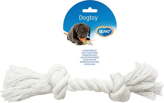 Duvoplus - Speelgoed Voor Dieren - Hond - Knoop Katoen 35cm Wit - 1st