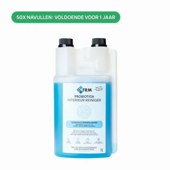 FRM Probiotica Interieurreiniger - Natuurlijk, Veilig & Krachtig - Werkt 7 dagen door - Voor meubels, Aanrecht, Keuken & Meer