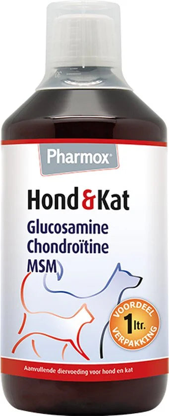 Pharmox Hond & Kat Glucosamine 500 ml - Belangrijke bouwsteen voor honden en katten