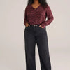 WE Fashion Dames blouse met structuur - Curve