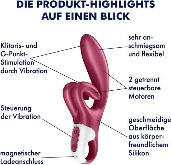 Satisfyer 'Touch Me', 22 cm, 3 motoren, flexibele, ergonomische clitorisstimulator