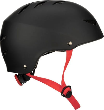 Nijdam Skate Helm Verstelbaar - Dark Fyre - Maat M - Zwart/Rood