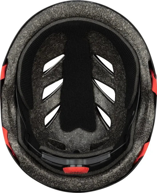 Nijdam Skate Helm Verstelbaar - Dark Fyre - Maat M - Zwart/Rood