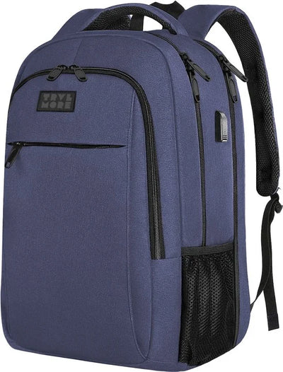 TRVLMORE 28L Rugzak - Rugtas met 15,6 Inch Laptopvak - Schooltas - Spatwaterdicht - Heren en Dames - Jongens en Meisjes - Blauw
