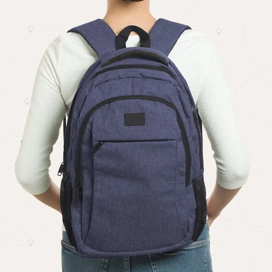 TRVLMORE 28L Rugzak - Rugtas met 15,6 Inch Laptopvak - Schooltas - Spatwaterdicht - Heren en Dames - Jongens en Meisjes - Blauw