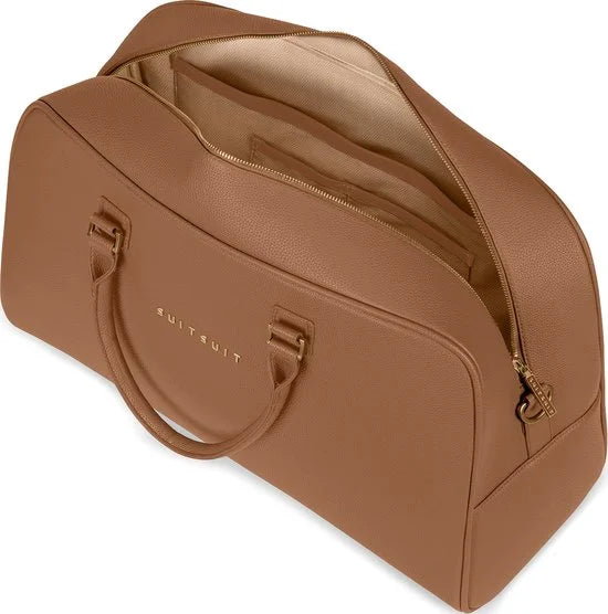 SUITSUIT Weekendtas - Reistas 33x53x22 cm - Weekendtas dames - Reistas handbagage - Fab Seventies Weekendtas Camel