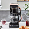Karaca Çaysever Robotea Pro - 4 in 1 Sprekend Automatisch Theezetapparaat met Glas, Waterverwarmer en Filter Koffiezetapparaat 2500W - Zwart Koper