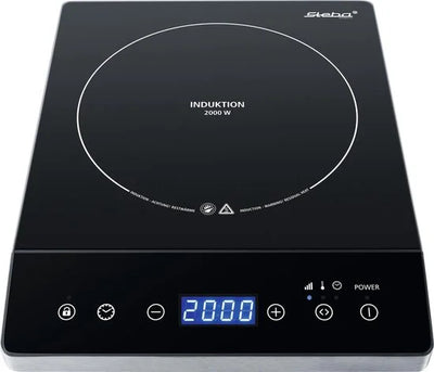 Steba IK75 - Inductiekookplaat - 1 pits - ø 23 cm - max 2000 Watt - timer - 10 vermogensniveaus