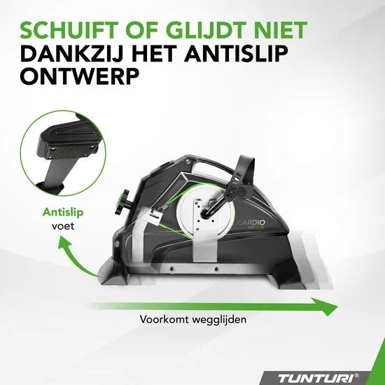 Tunturi Cardio Fit M30 Stoelfiets - Hometrainer - Met LCD monitor - Fietstrainer met instelbare weerstand - Bureaufiets