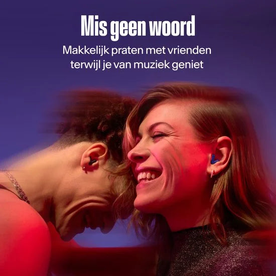 Alpine Tune Oordopjes Festival - Concert Oordopjes met Geluidsdemping - Hifi Geluidskwaliteit - 19dB Gehoorbescherming met Helder Geluid - 4 Maten Oo
