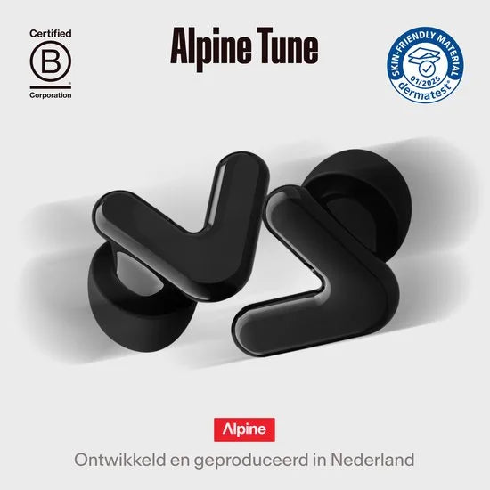 Alpine Tune Oordopjes Festival - Concert Oordopjes met Geluidsdemping - Hifi Geluidskwaliteit - 19dB Gehoorbescherming met Helder Geluid - 4 Maten Oo