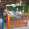 Tafel met gegalvaniseerd werkblad 101 x 55 x 117 cm 12/271